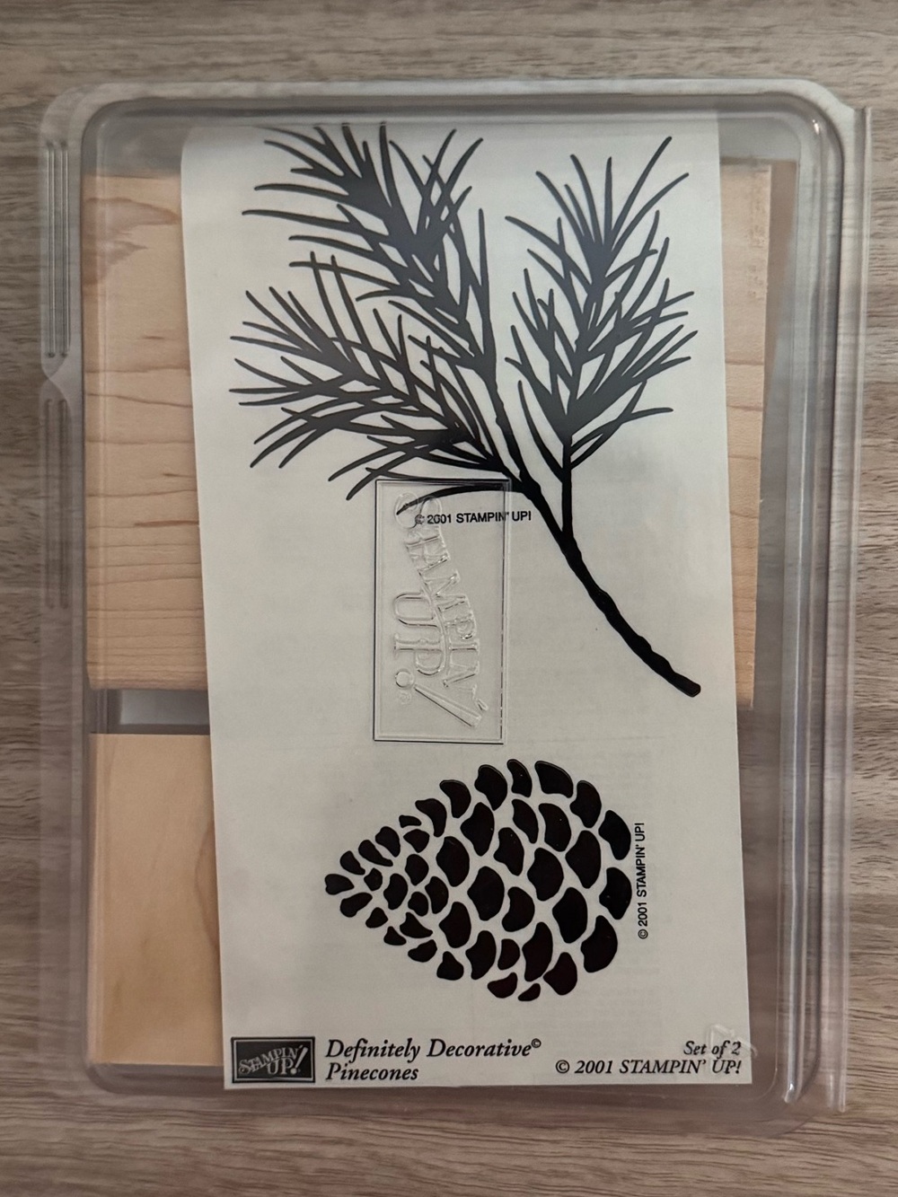 New Stampin Up Definitely Decorative Pine Cone Pinecone Set